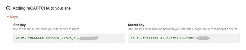 key-کد امنیتی گوگل در وردپرس