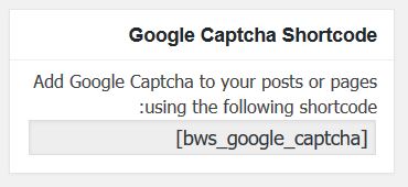 shortcode captcha-کد امنیتی گوگل در وردپرس